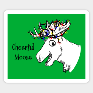 Cheerful Moose - Holiday Edition! Sticker